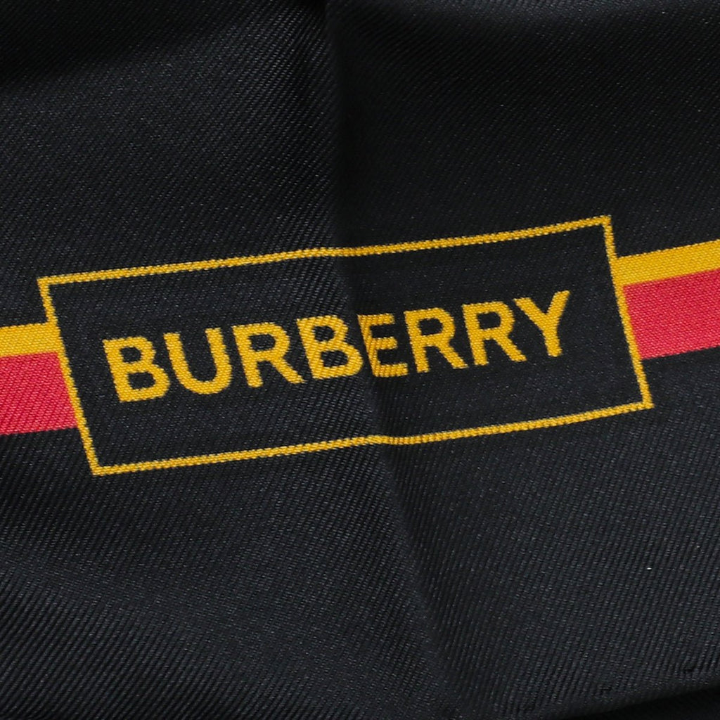 Burberry Black Multicolor Track Silk Square Scarf