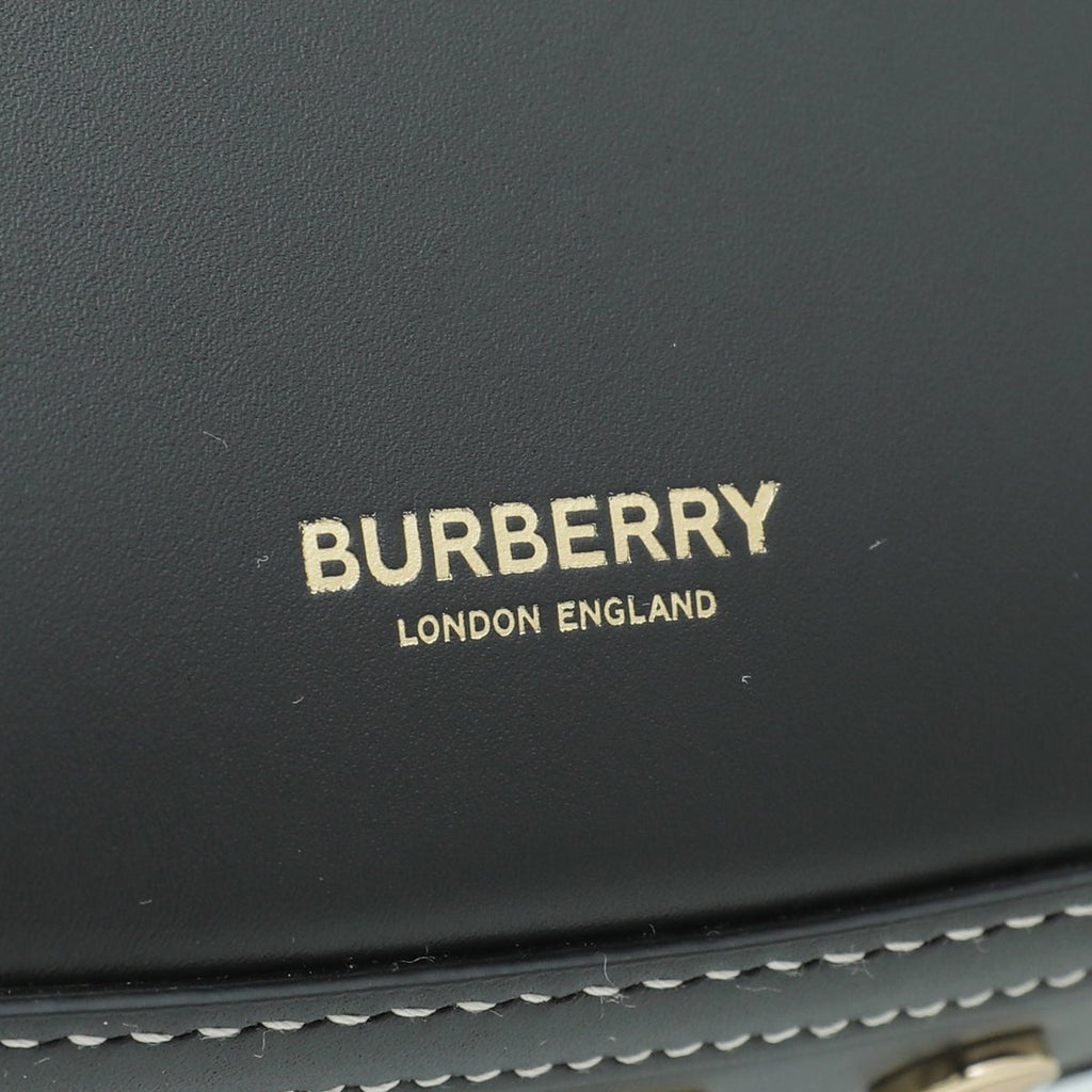 Burberry Black Olympia Studs Mini Zip Bag