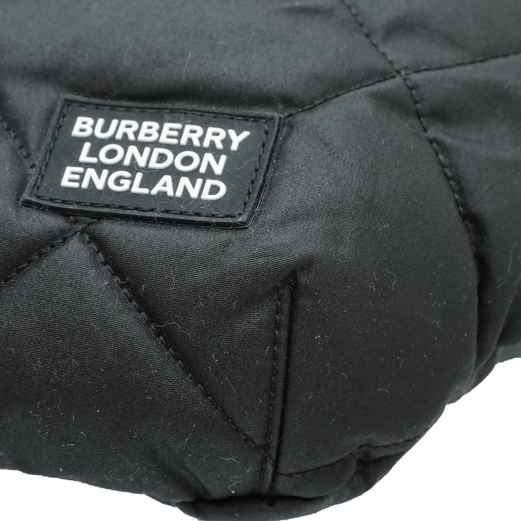 Burberry Black Sonny Diamond Quilted Belt Bag