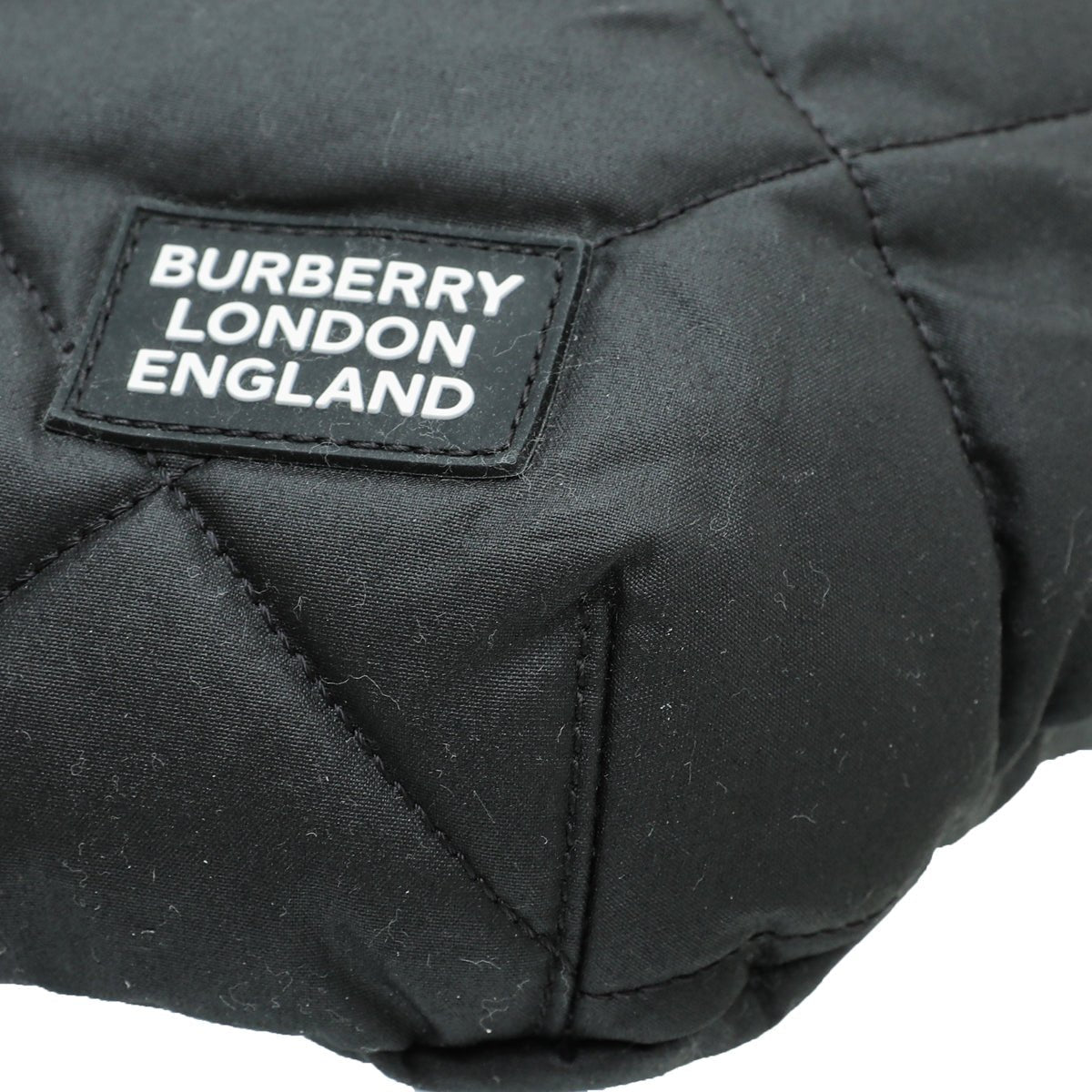 Burberry Black Sonny Diamond Quilted Belt Bag