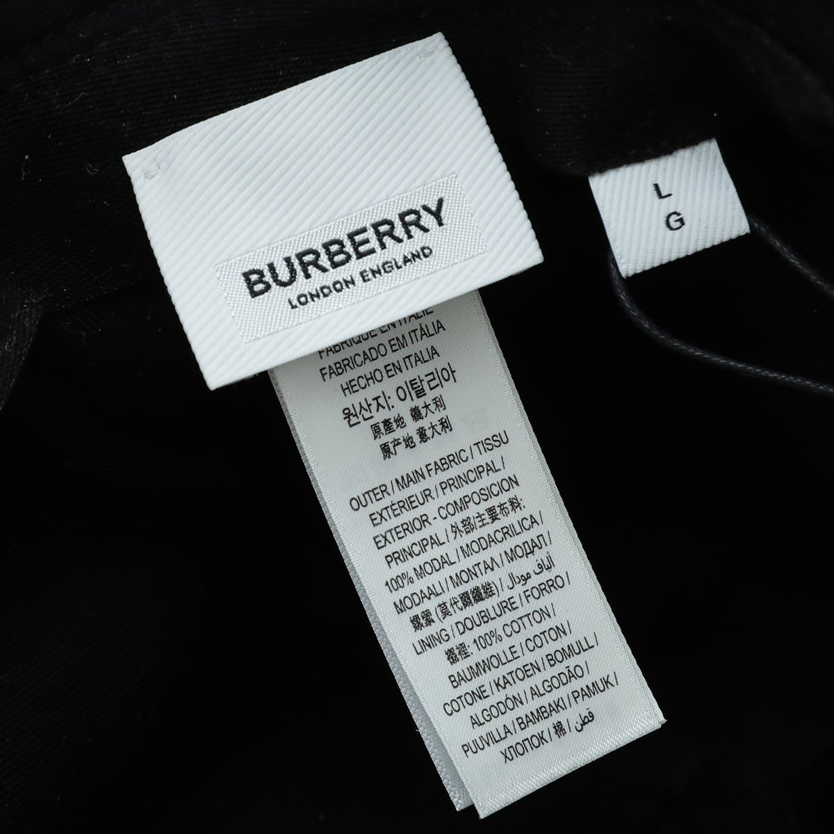 Burberry Black Trucker Bucket Hat