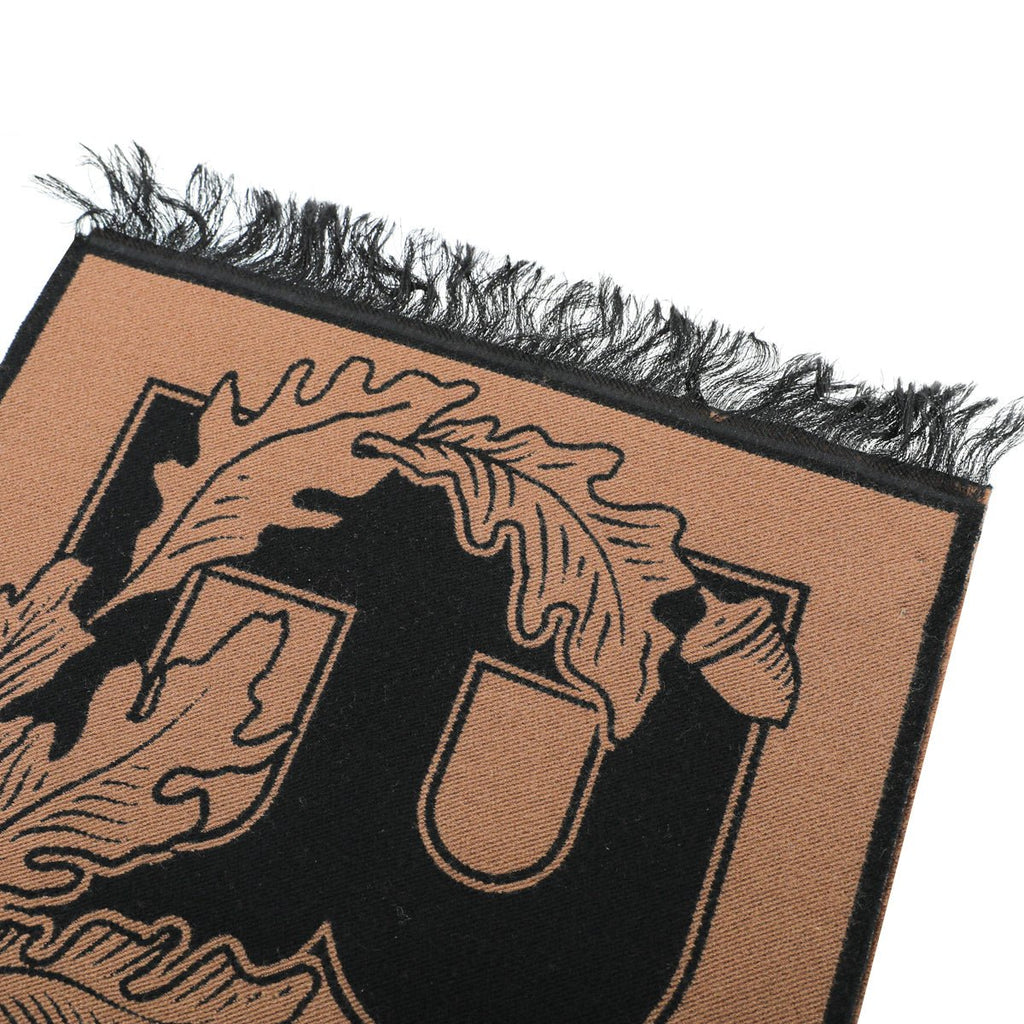 Burberry Brich Brown New Oak Leaf  FootBall Wool Scarf