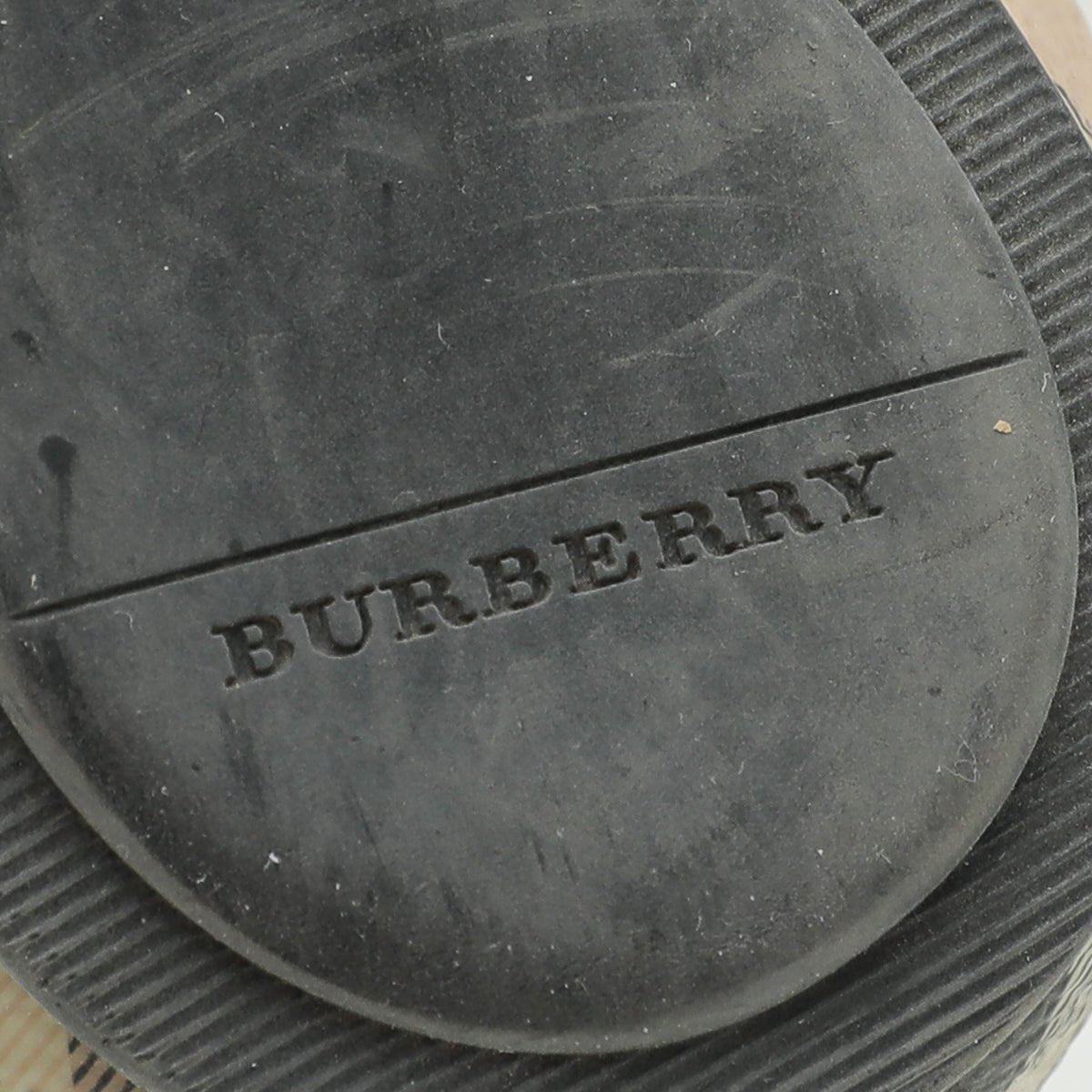 Burberry Bronze Haymarket Yates Ballerina Flat 36