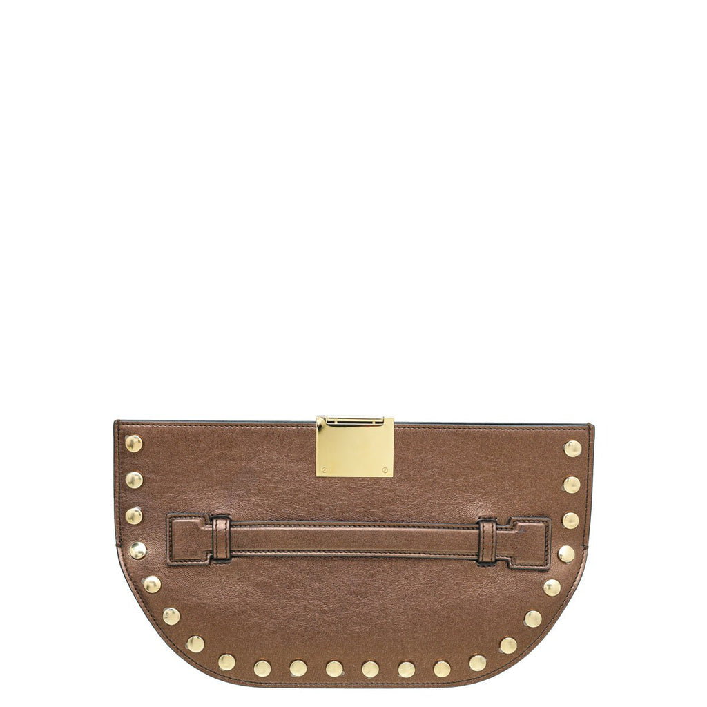 Burberry Bronze Olympia Studs Clutch