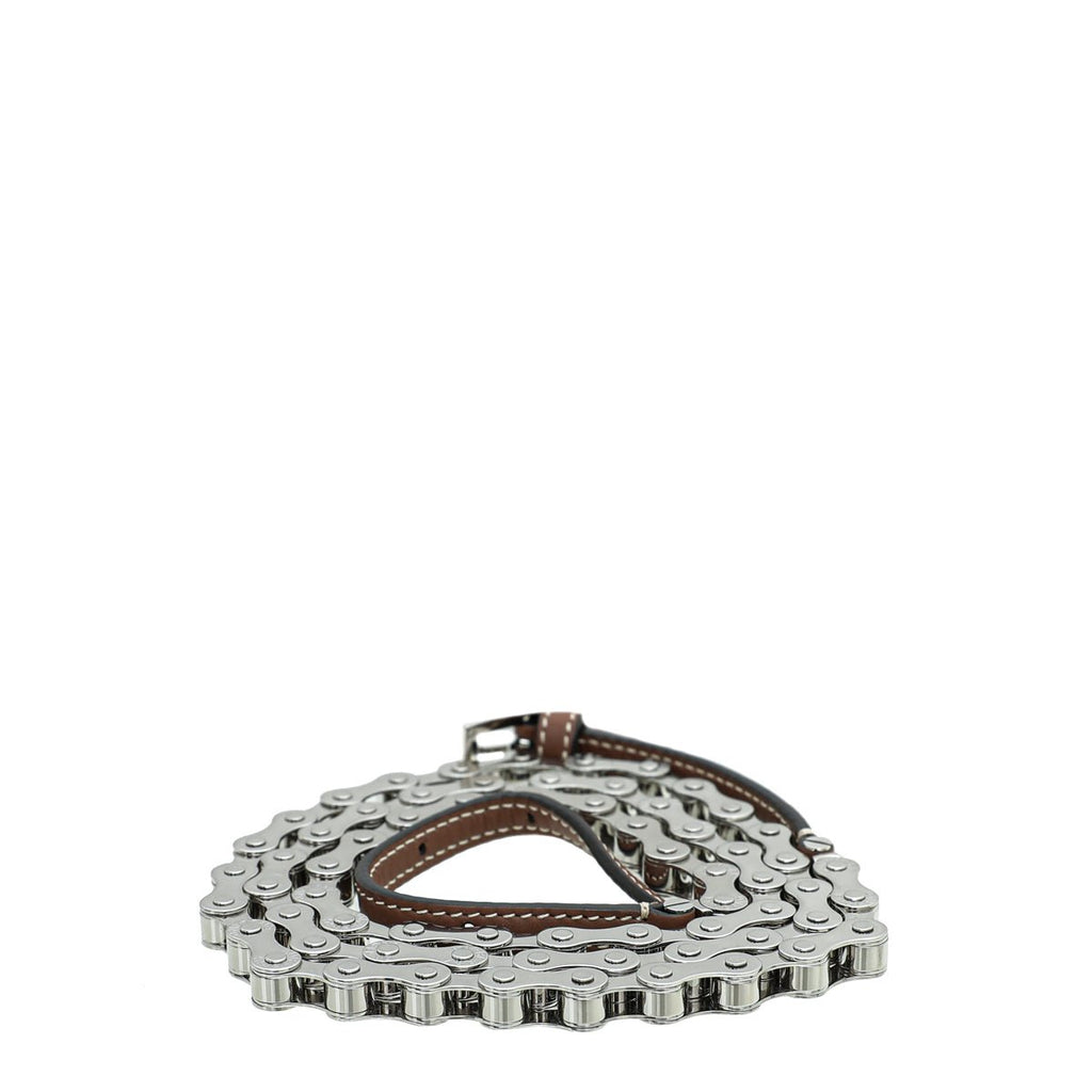 Burberry Brown Bike Chain Belt Large