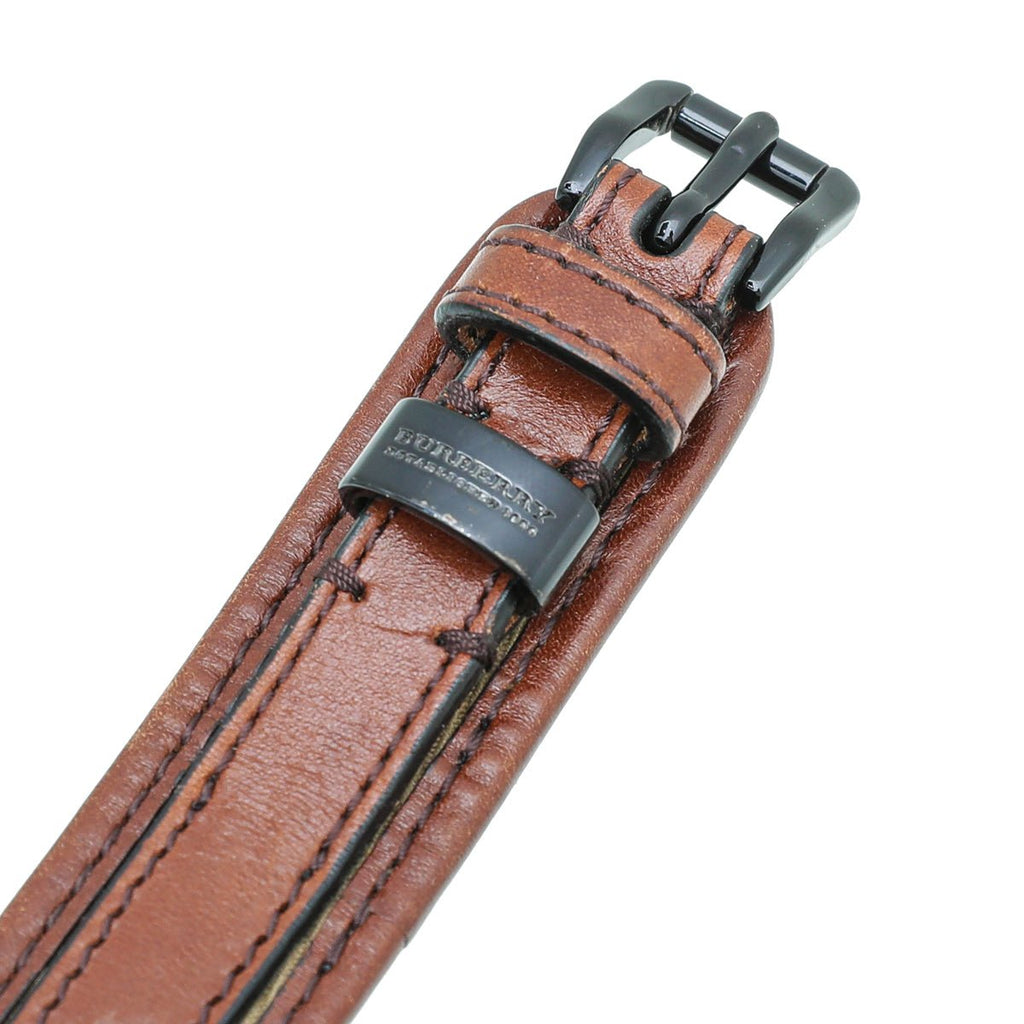 Burberry Brown Haymarket Check Belt 32