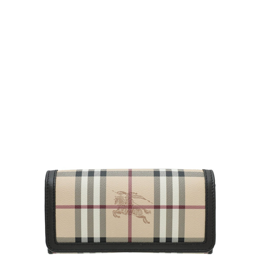 Burberry Brown House Check Continental Wallet