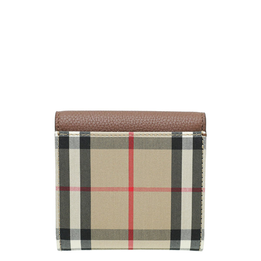 Burberry Brown Lila Vintage Check Small Wallet