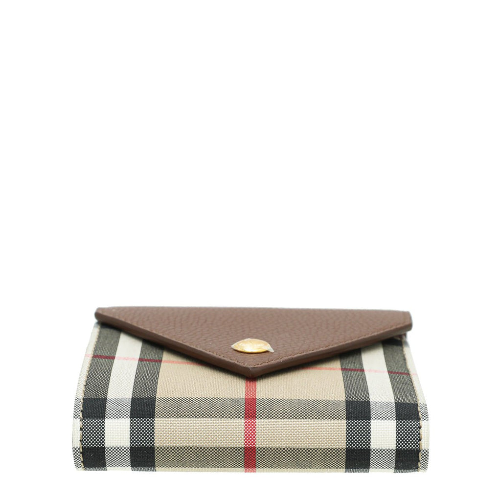 Burberry Brown Lila Vintage Check Small Wallet