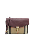 Burberry Burgundy House Check Macken Crossbody Bag