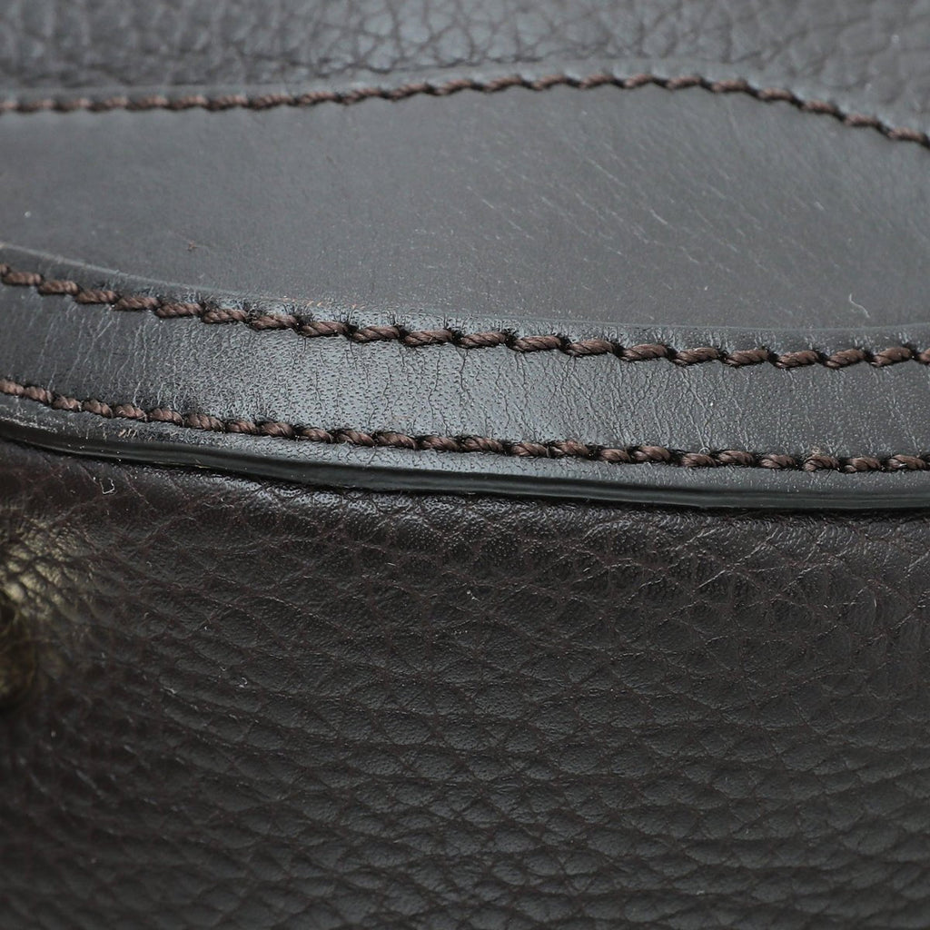 Burberry Chocolate Brown Orchard Satchel Bag