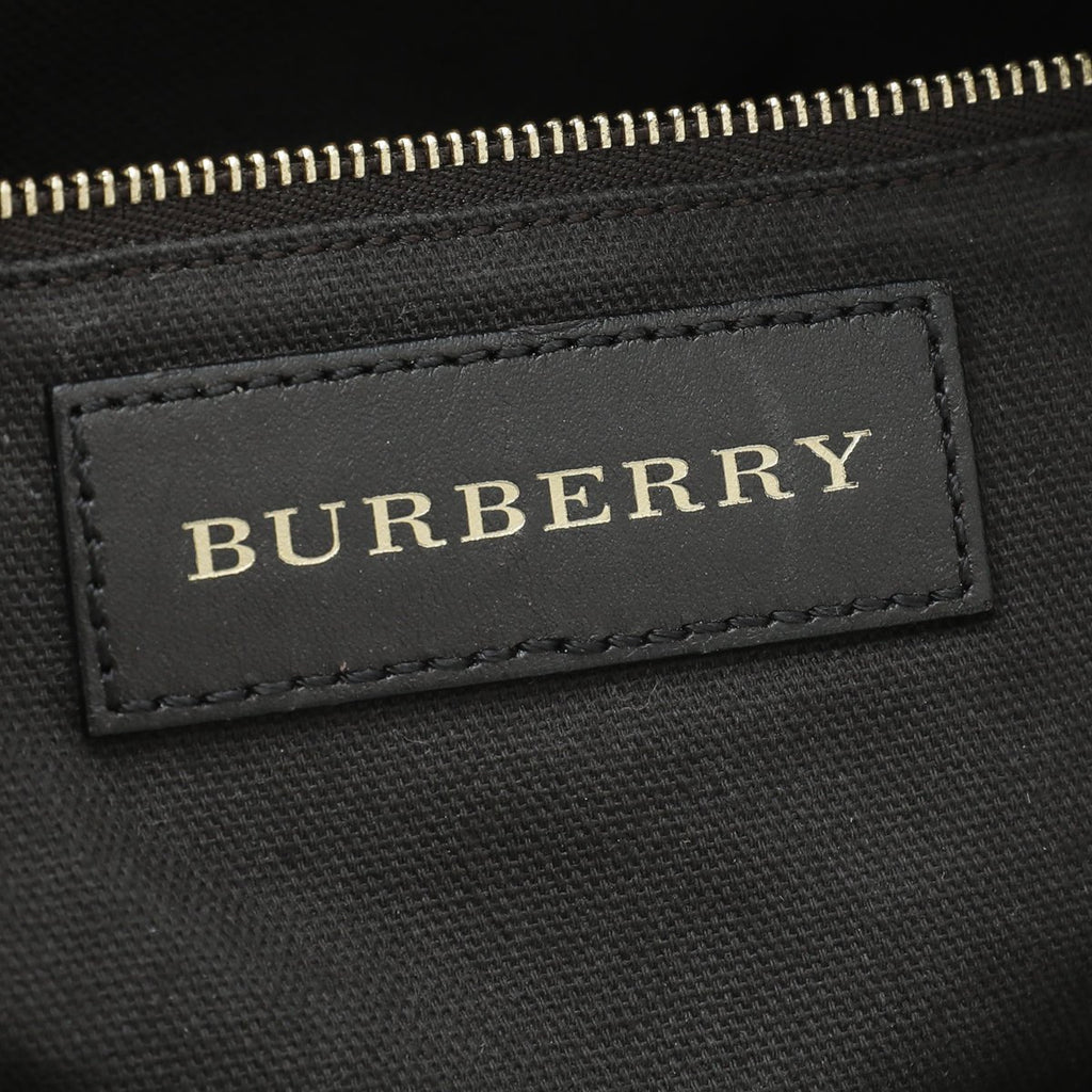 Burberry Chocolate Haymarket Check Medium Primrose Tote Bag