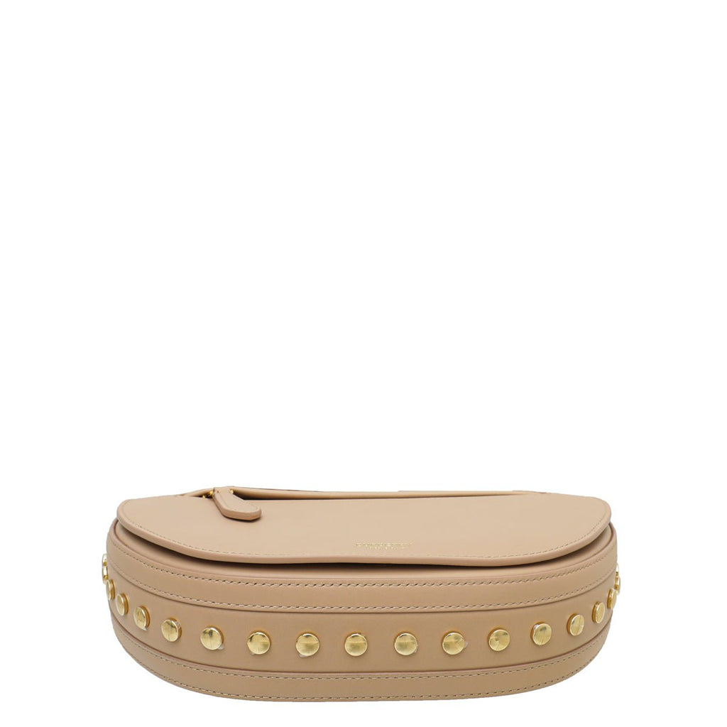 Burberry Cool Beige Olympia Studs Flap Bag