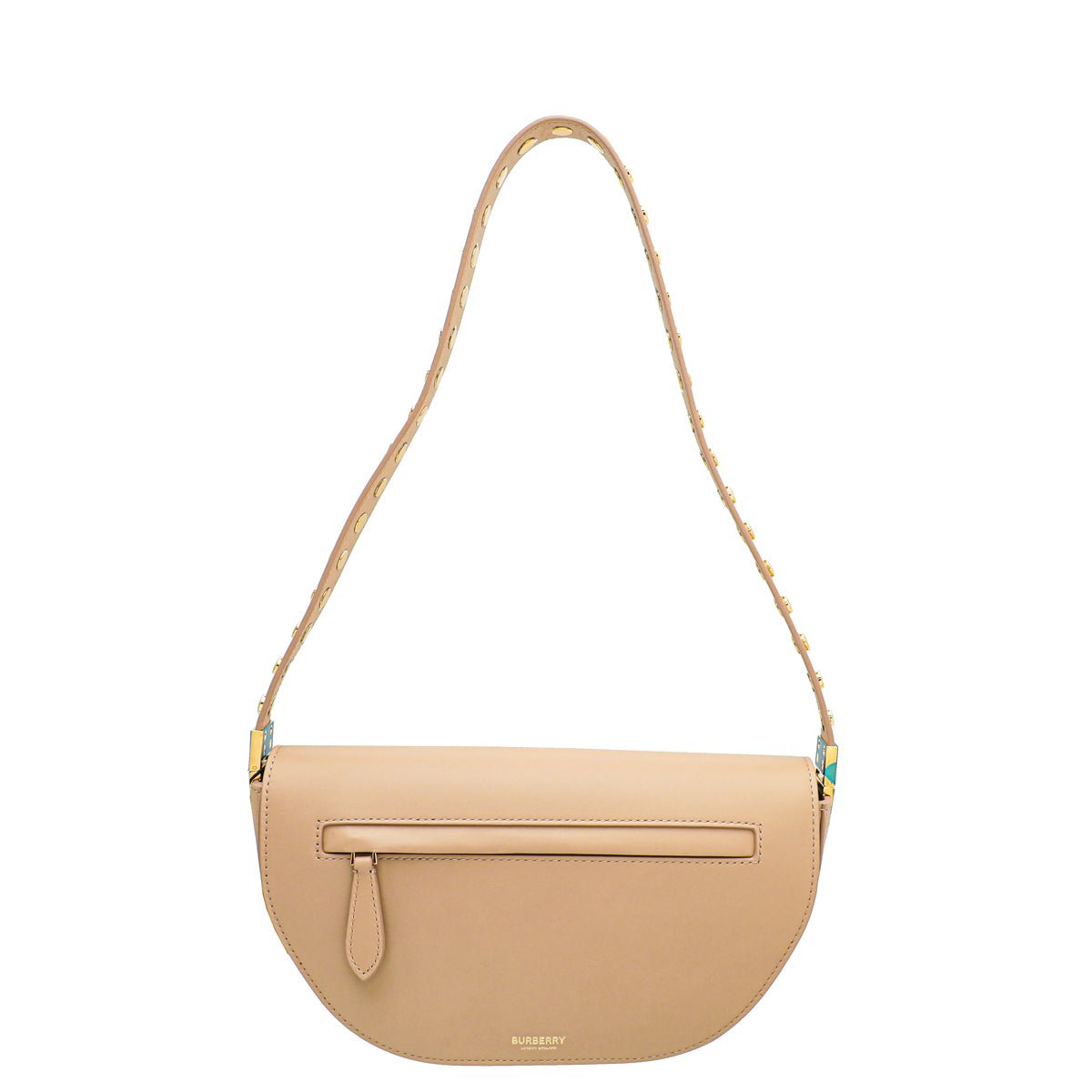 Burberry Cool Beige Olympia Studs Flap Bag