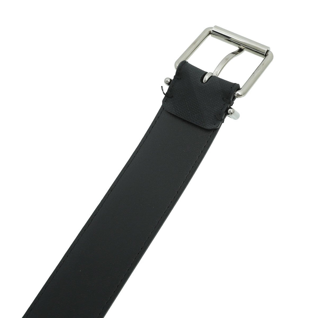 Burberry Dark Charcoal Check Reversible Clarke Belt 34