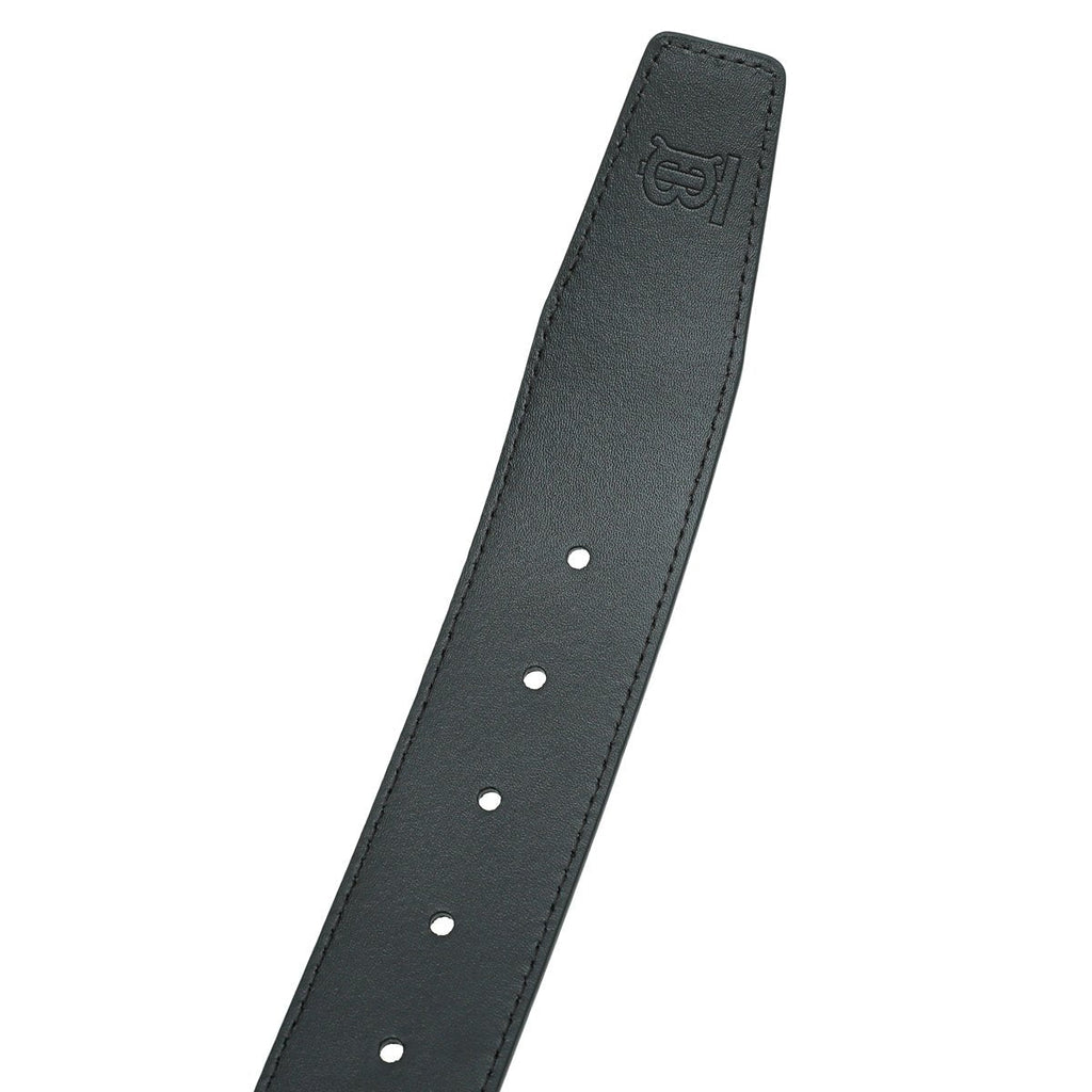 Burberry Dark Charcoal Check Reversible Clarke Belt 34