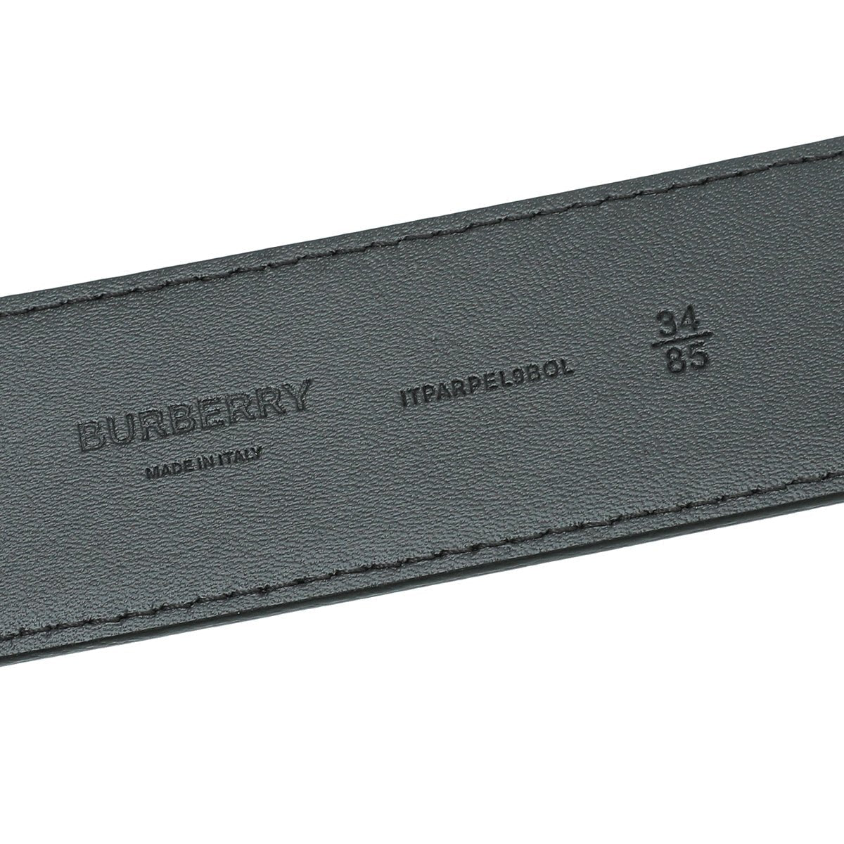 Burberry Dark Charcoal Check Reversible Clarke Belt 34