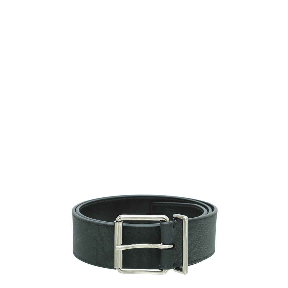 Burberry Dark Charcoal Check Reversible Clarke Belt 34