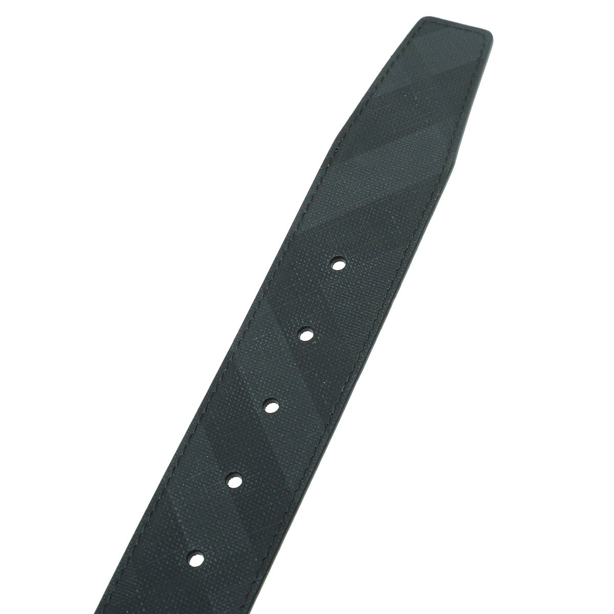 Burberry Dark Charcoal Check Reversible Clarke Belt 34