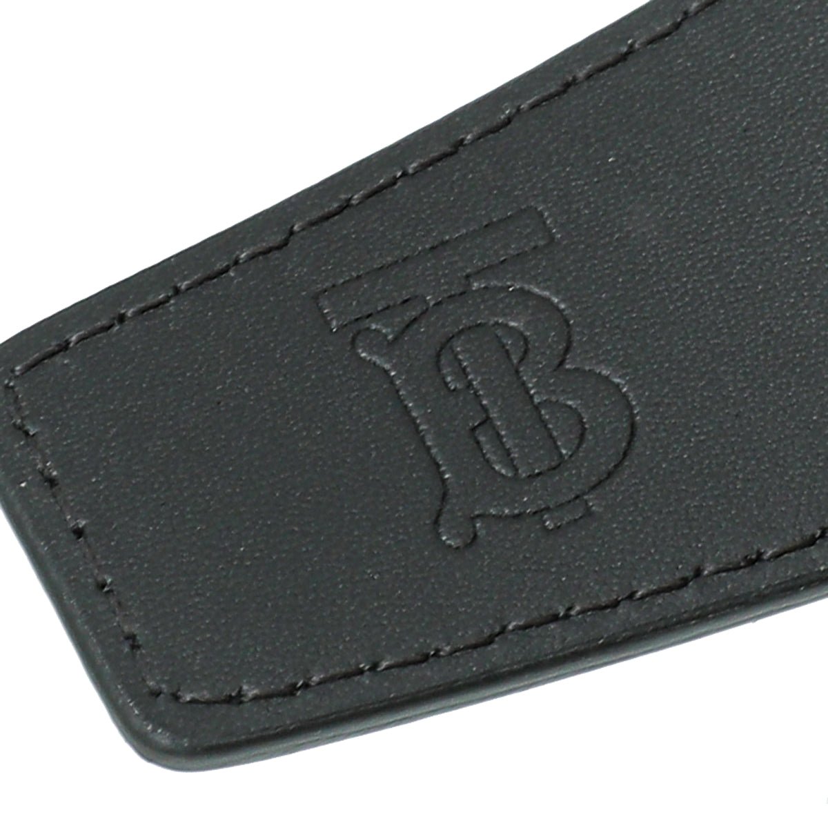 Burberry Dark Charcoal Check Reversible Clarke Belt 34