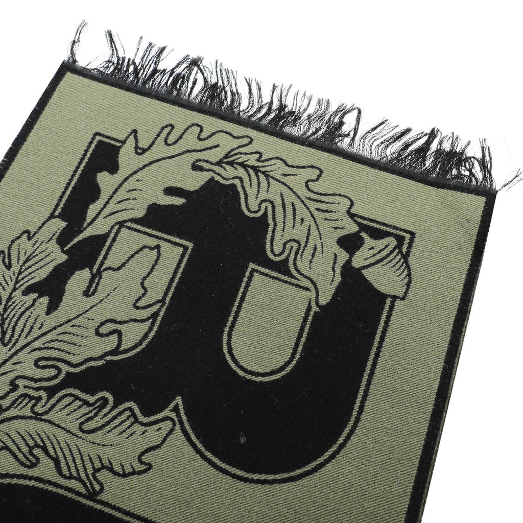 Burberry Dark Fern New Oak Leaf  FootBall Wool Scarf