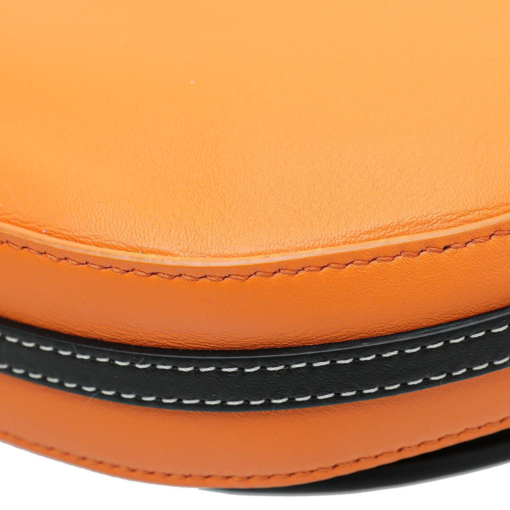 Burberry Deep Orange Olympia Double Mini Bag