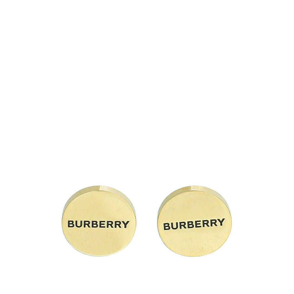 Burberry Gold Logo Cuff Links