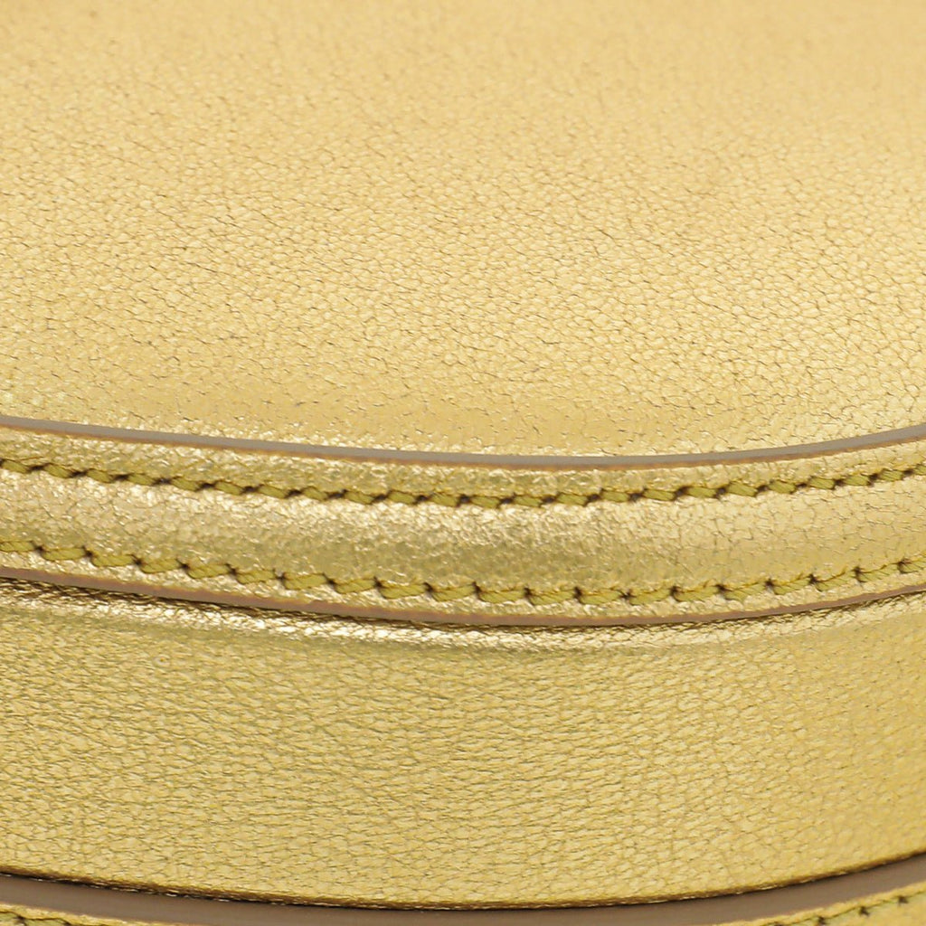 Burberry Gold Olympia Mini Chain Zip Bag