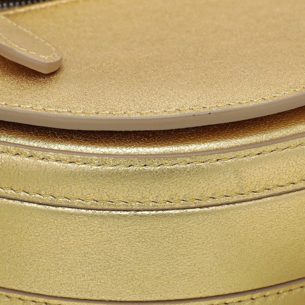 Burberry Gold Olympia Small Flap Bag