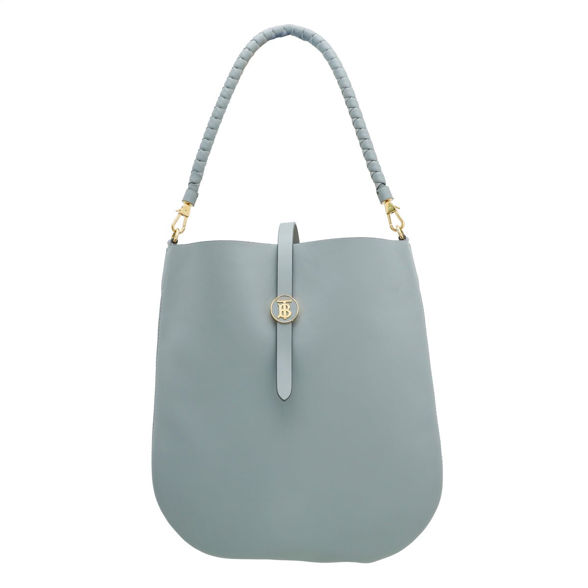 Burberry Grey TB Anne Hobo Medium Bag