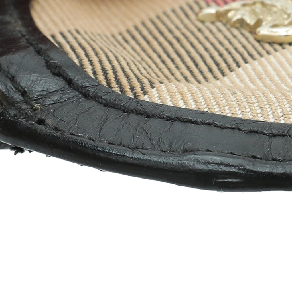 Burberry Haymarket Black Coin Purse Key Holder