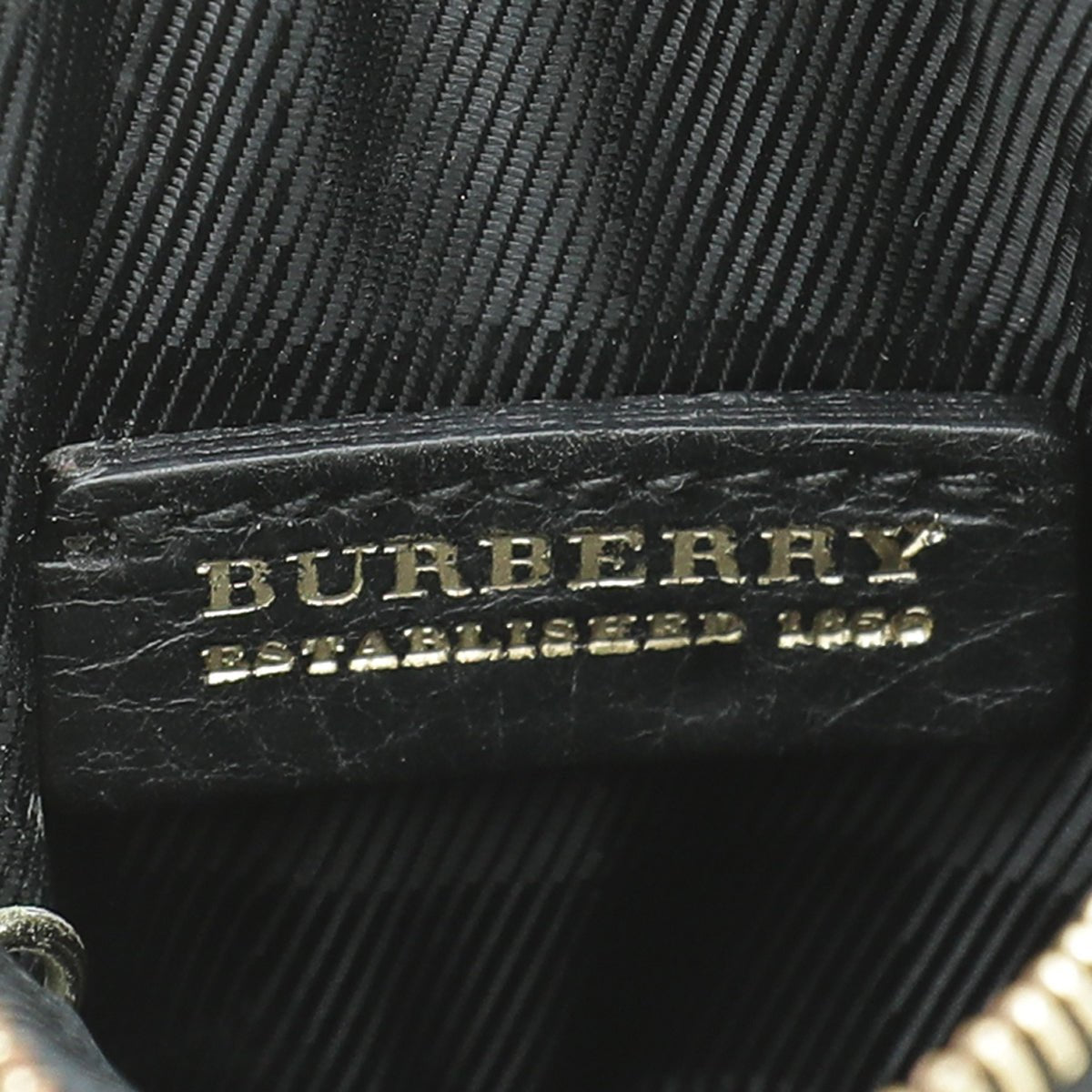 Burberry Haymarket Black Coin Purse Key Holder
