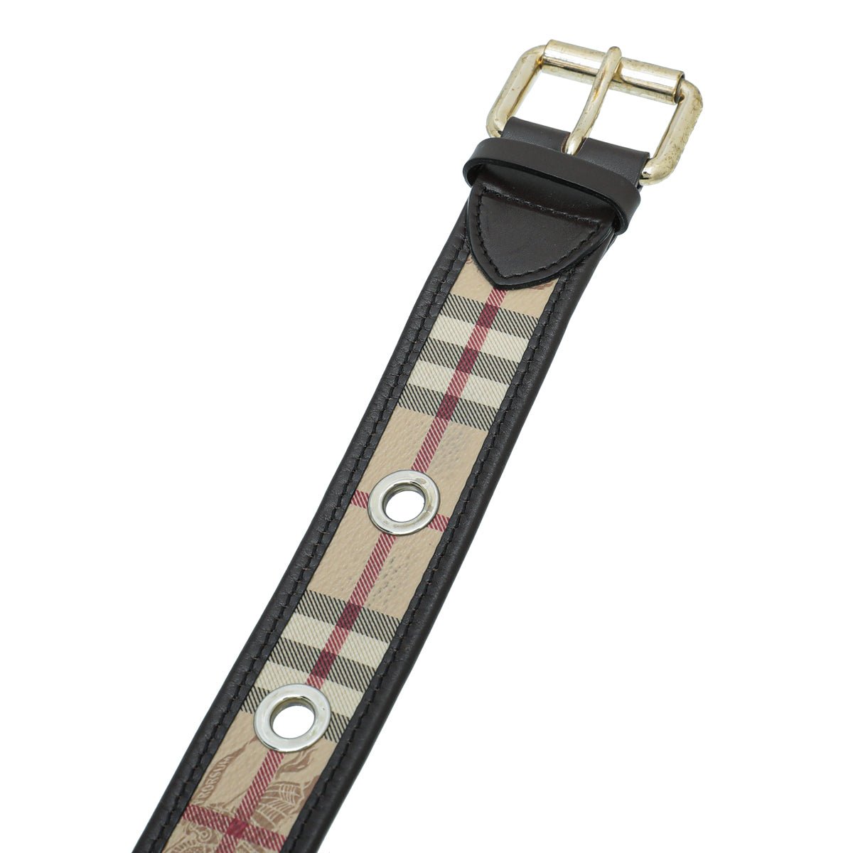 Burberry Haymarket Check Eyelight Belt 32