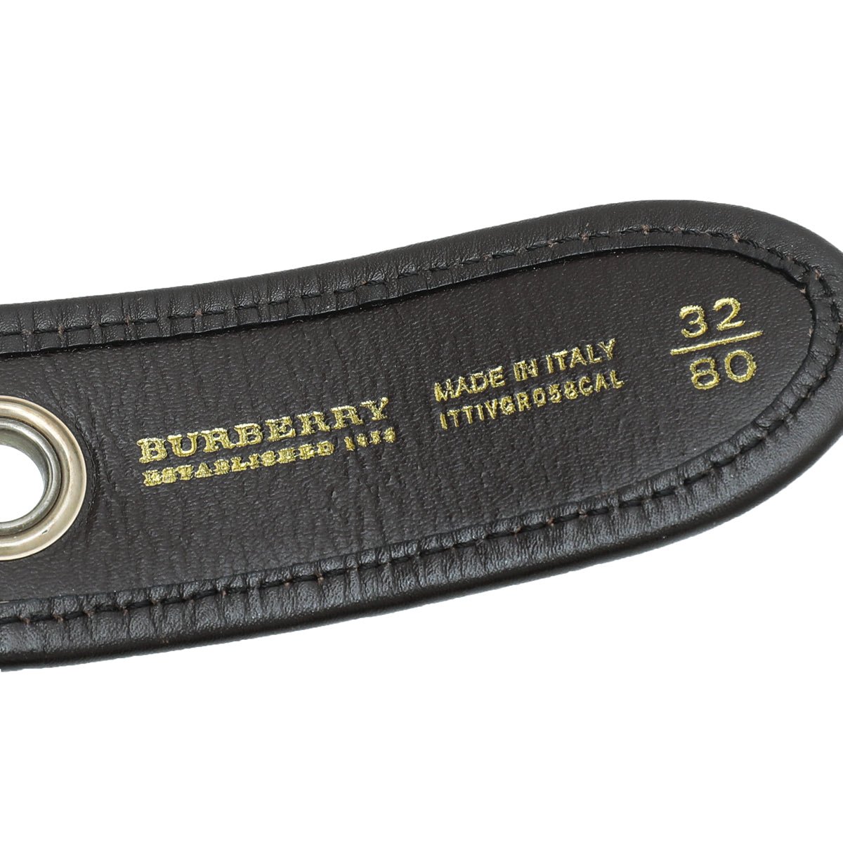 Burberry Haymarket Check Eyelight Belt 32