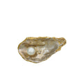 Burberry Ivory Oyster Enamel Mother Of Pearl Brooch