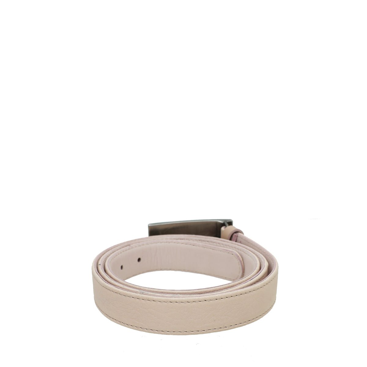 Burberry Light Pink Logo Buckle Belt 44