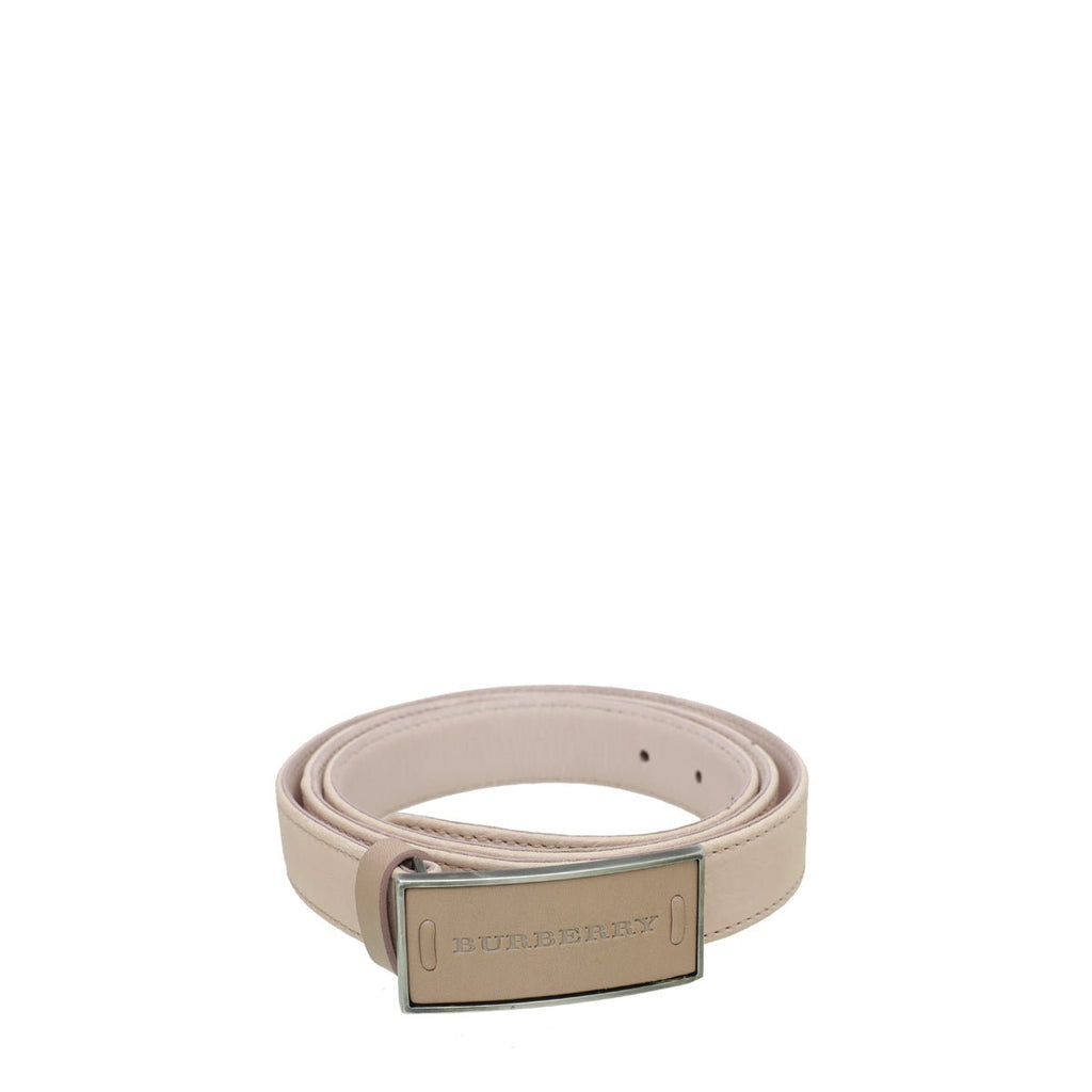 Burberry Light Pink Logo Buckle Belt 44