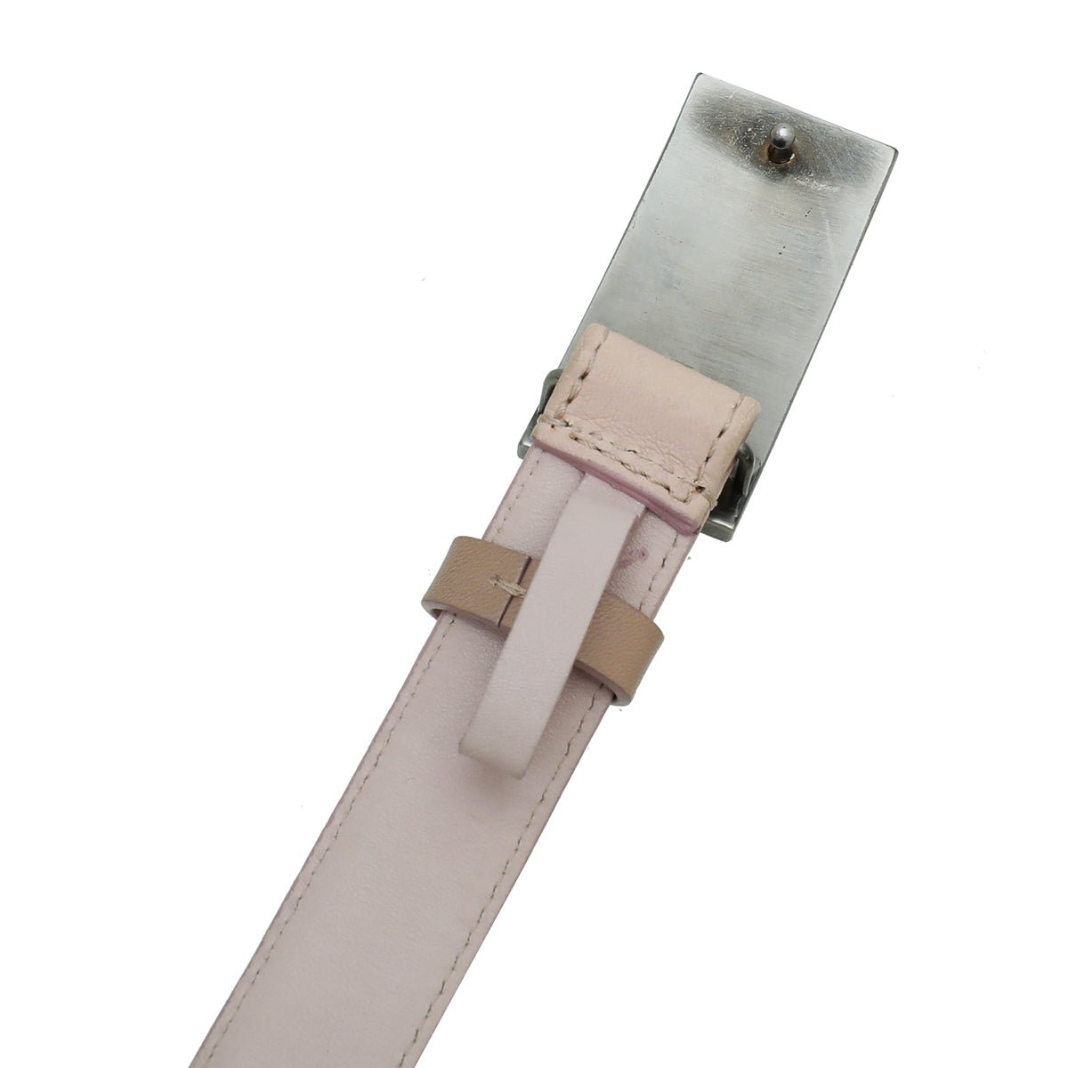 Burberry Light Pink Logo Buckle Belt 44