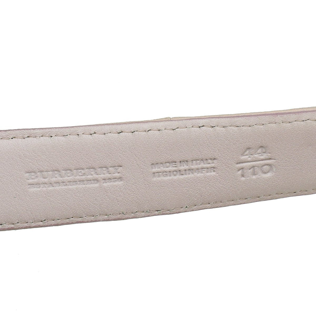 Burberry Light Pink Logo Buckle Belt 44