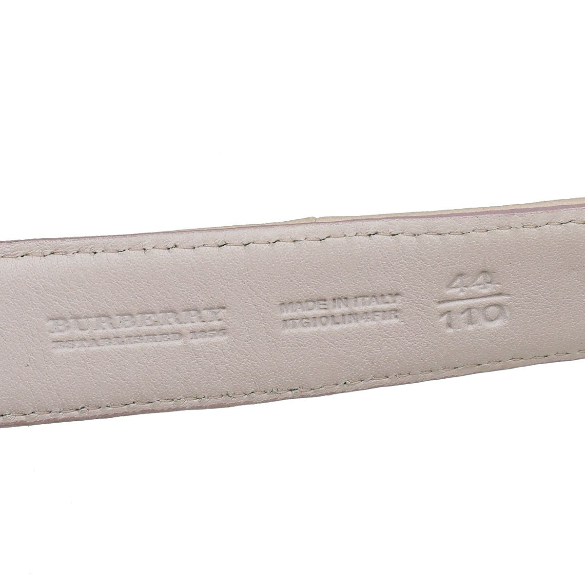 Burberry Light Pink Logo Buckle Belt 44