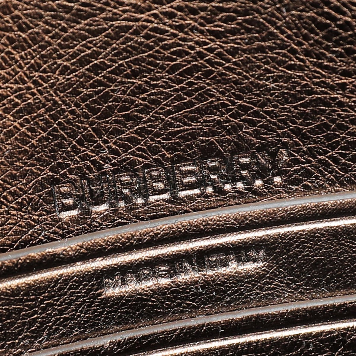 Burberry Metallic Bronze Studded Olympia Bag