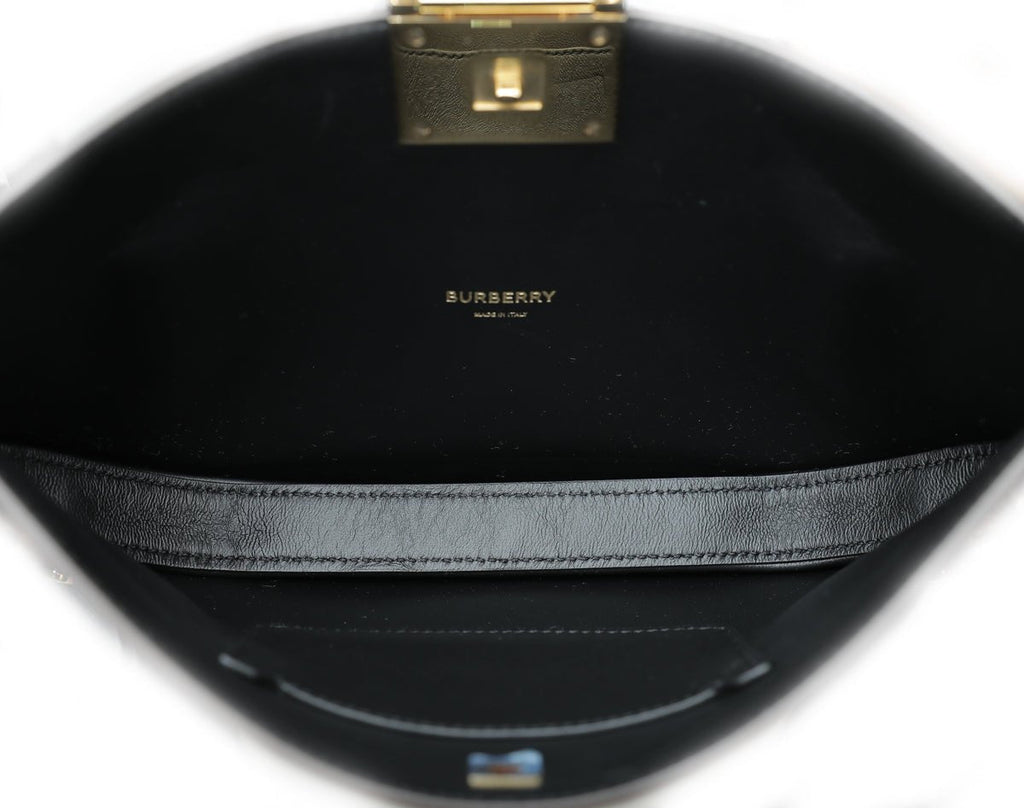 Burberry Metallic Bronze Studded Olympia Clutch