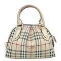 Burberry Metallic Gold Haymarket Check Thornley Small Bag