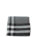 Burberry Metallic Grey Vintage Check Silk Scarf