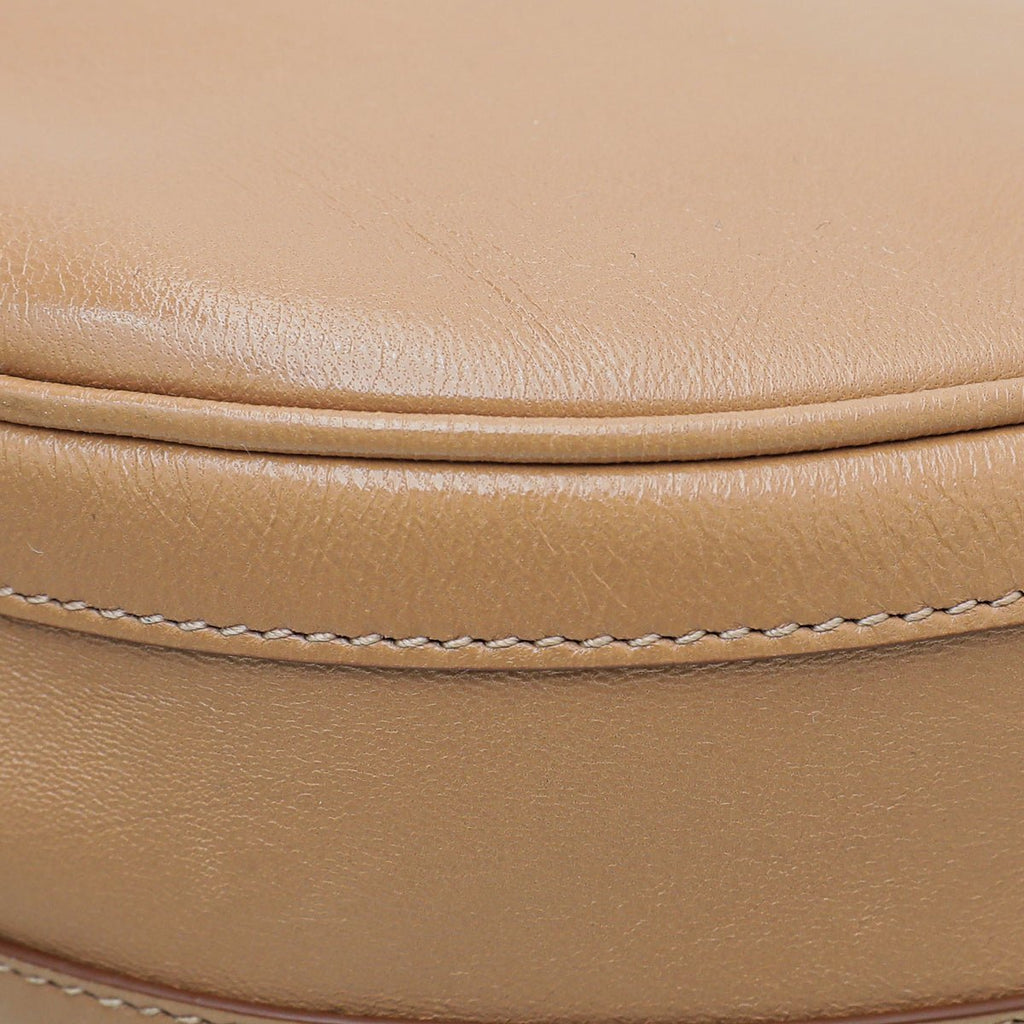 Burberry Modern Beige Soft Olympia Small Flap Chain Bag