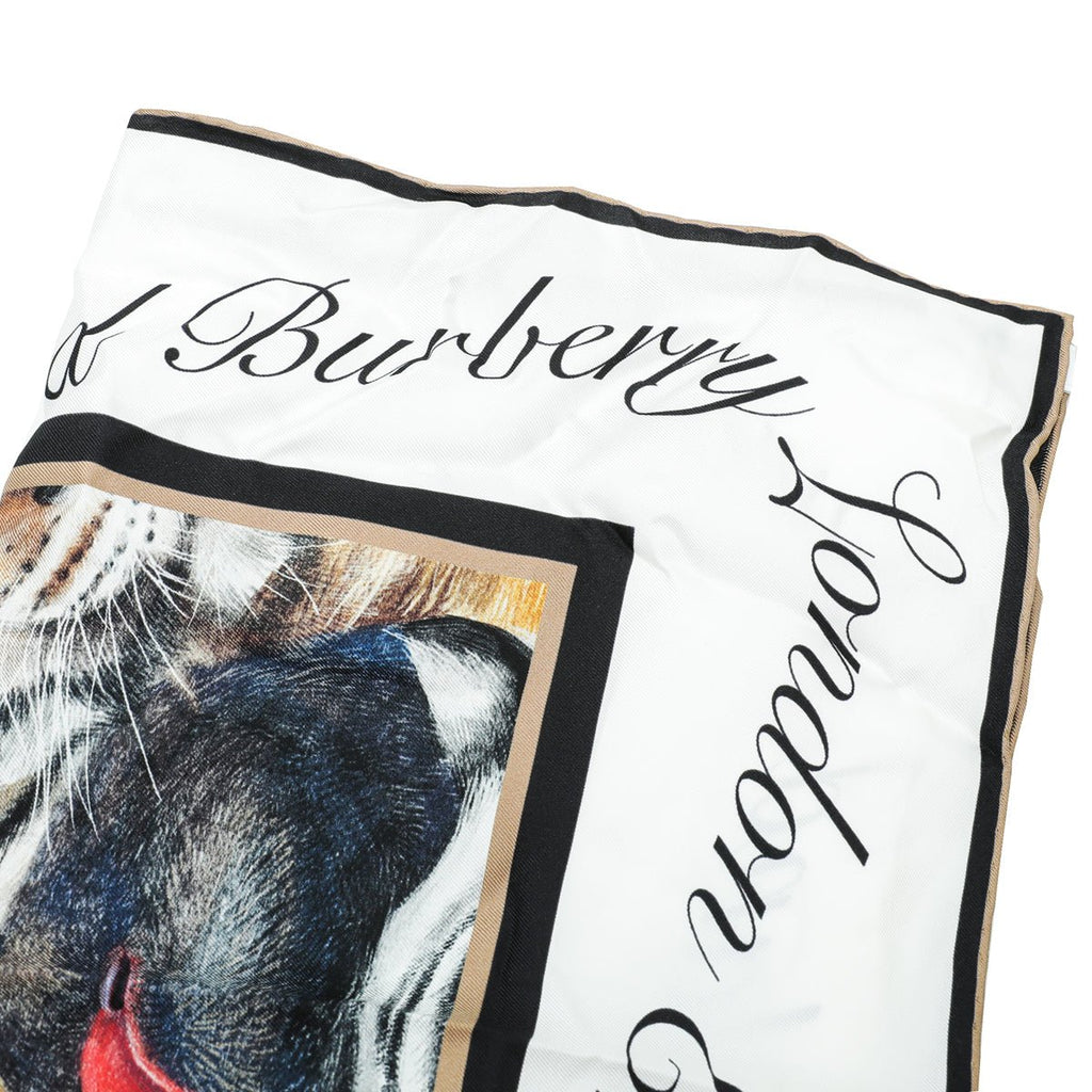 Burberry Multicolor Animalia Print Square Scarf