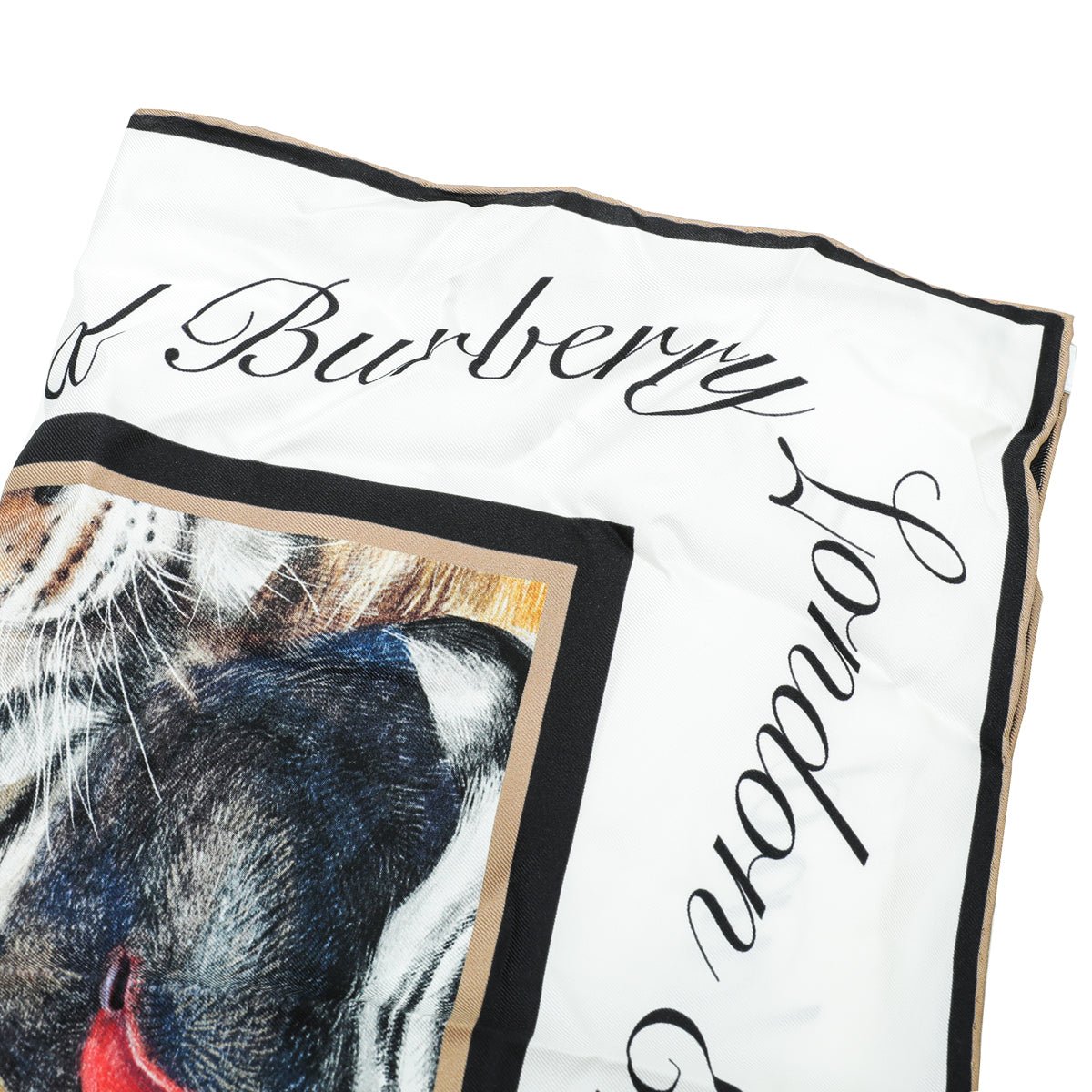 Burberry Multicolor Animalia Print Square Scarf