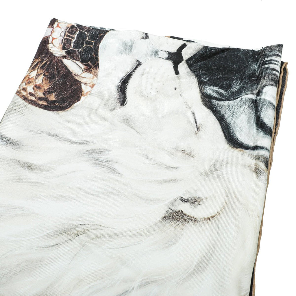 Burberry Multicolor Animalia Print Square Scarf