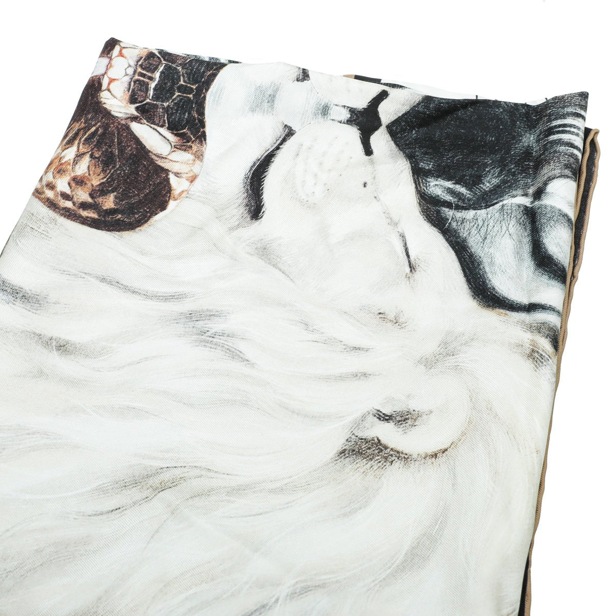 Burberry Multicolor Animalia Print Square Scarf