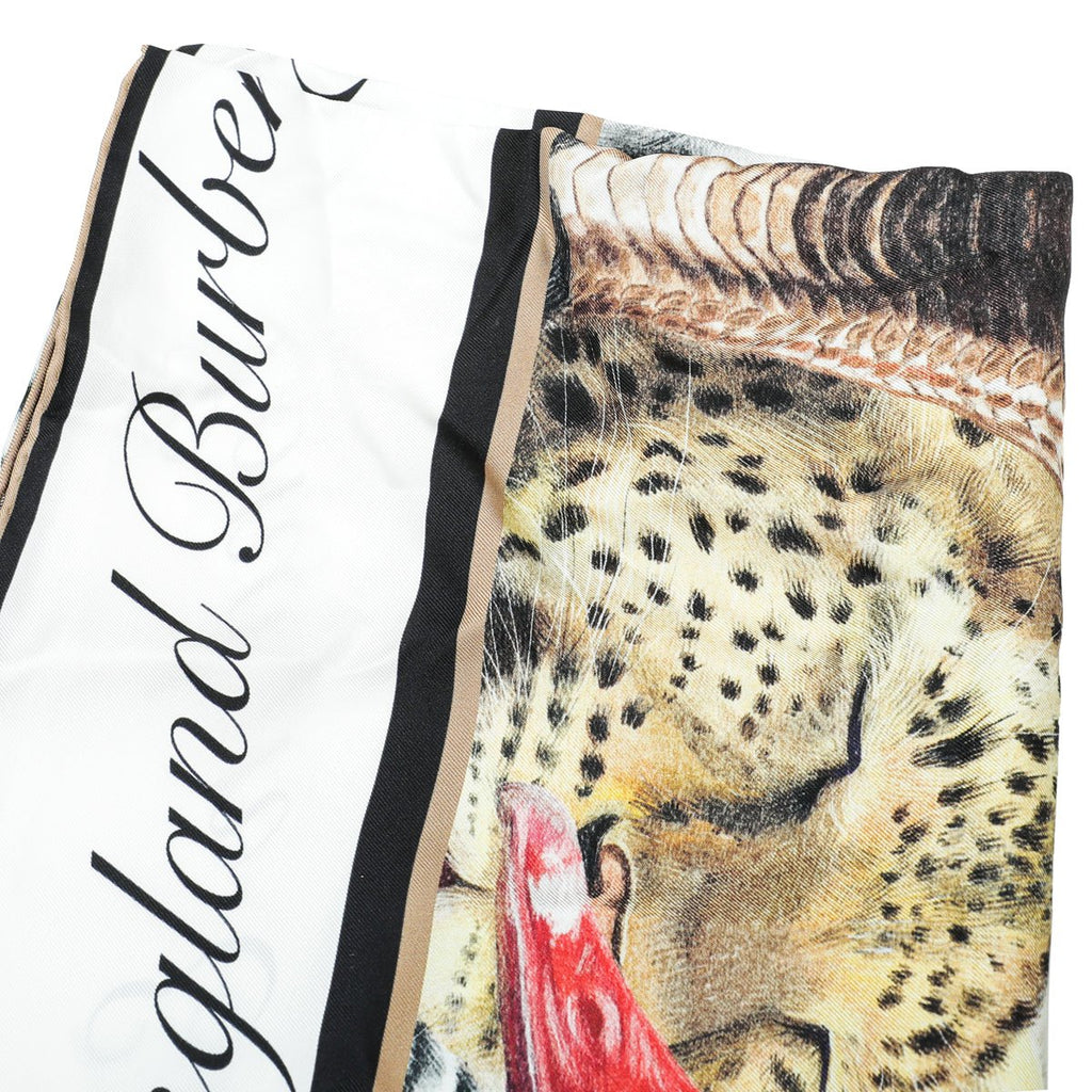 Burberry Multicolor Animalia Print Square Scarf